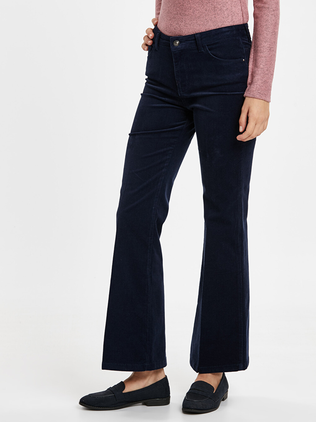 Woman Navy Trousers-1