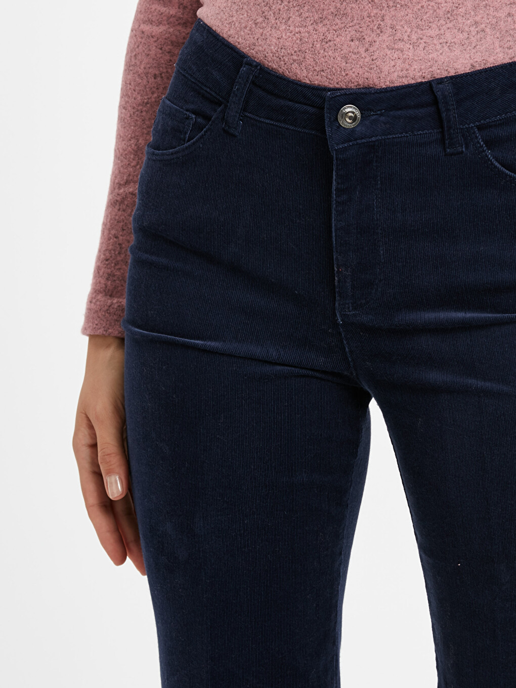 Woman Navy Trousers-3