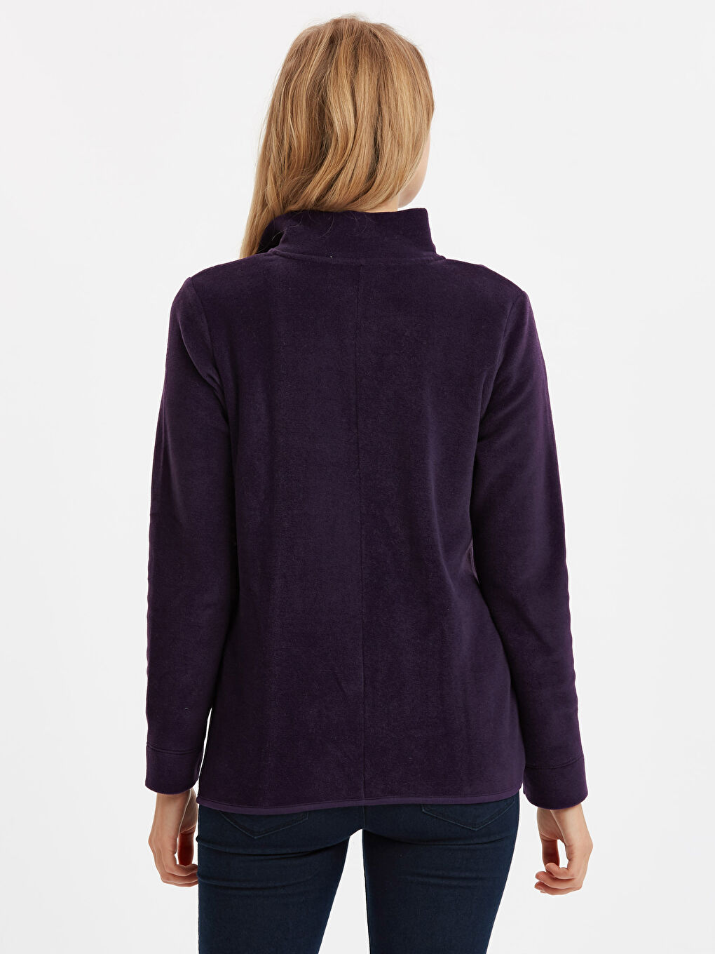 سويت شيرت بسحاب بنفسجى نساء-1