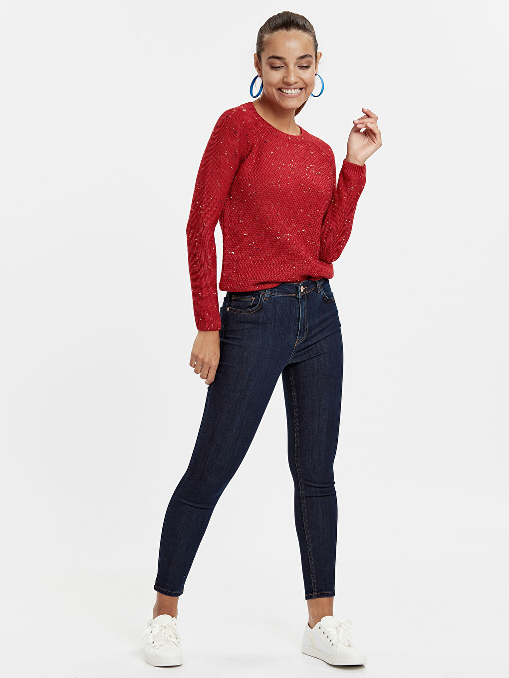 CRVENA Džemper  Žena-2