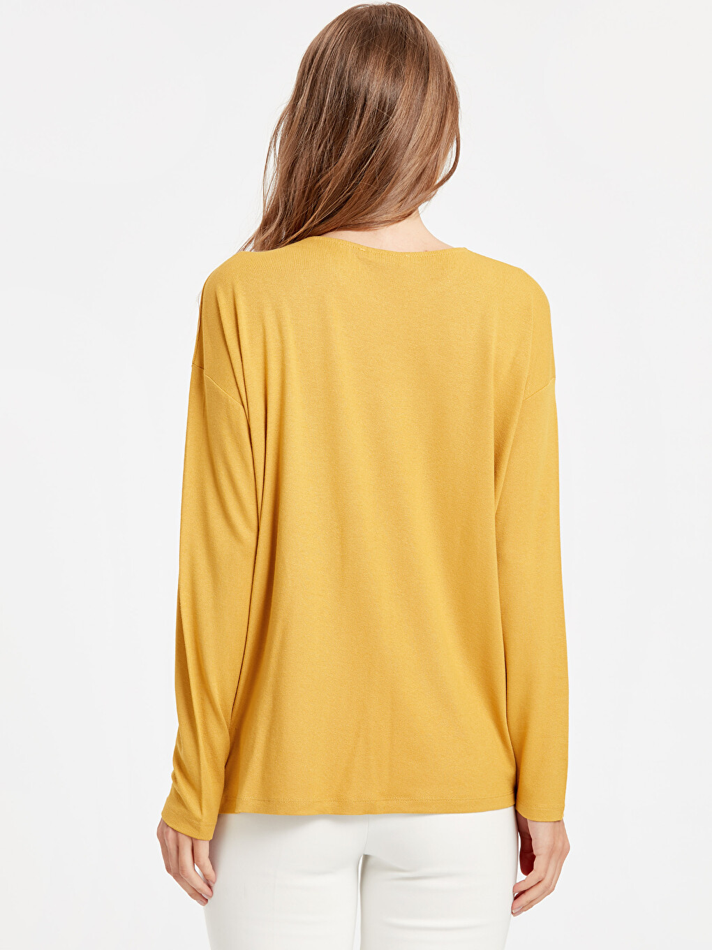 Woman Yellow T-shirt-1