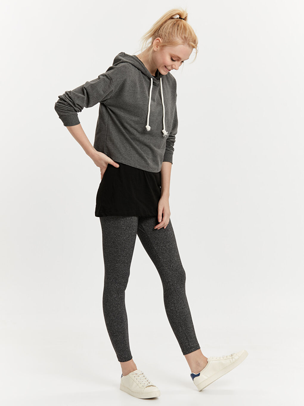 LCW Vision Woman ANTHRACITE Hoodie -8WG525Z8-D3A
