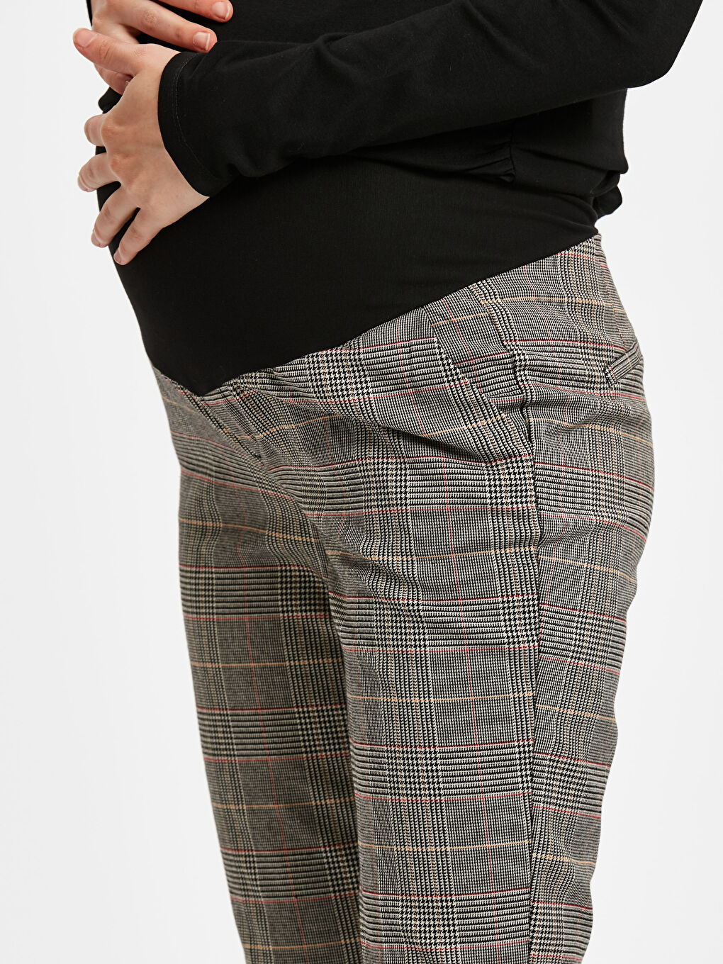 Женщины Серый Брюки-3