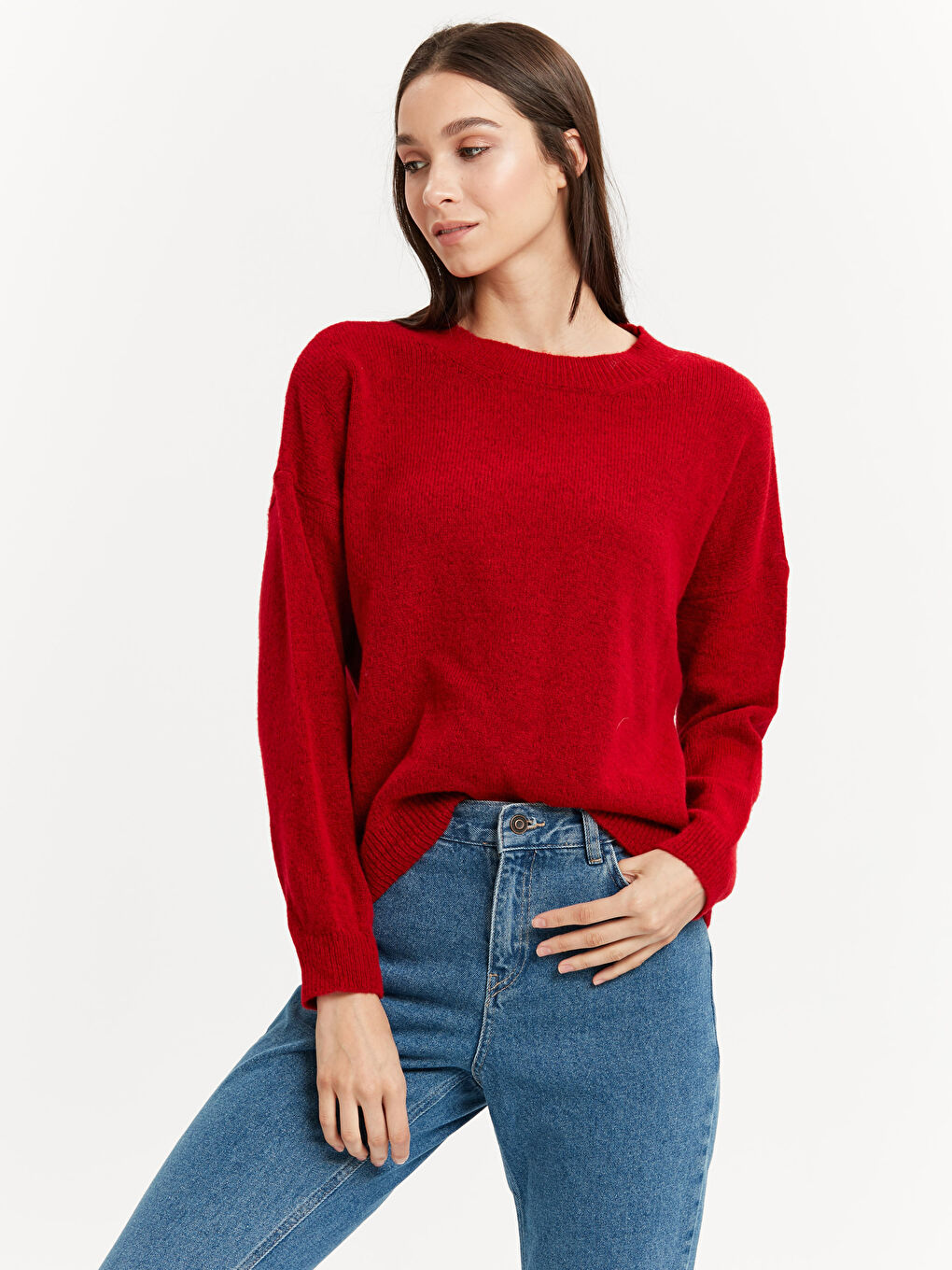 LCW Vision Woman RED Sweater -8WG603Z8-AC4