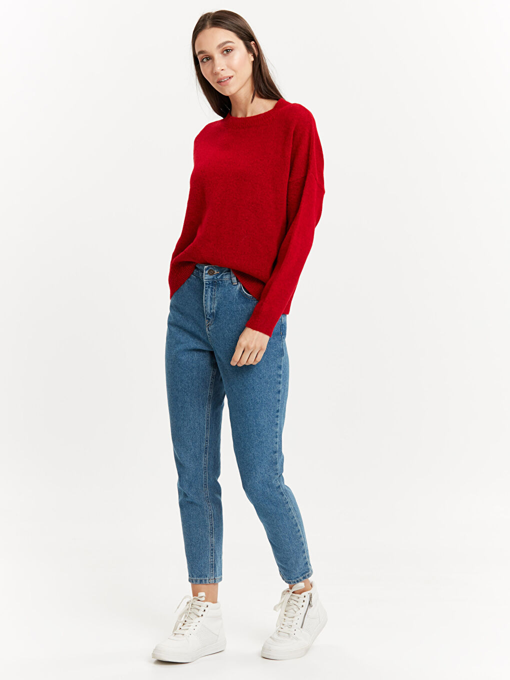 LCW Vision Woman RED Sweater -8WG603Z8-AC4