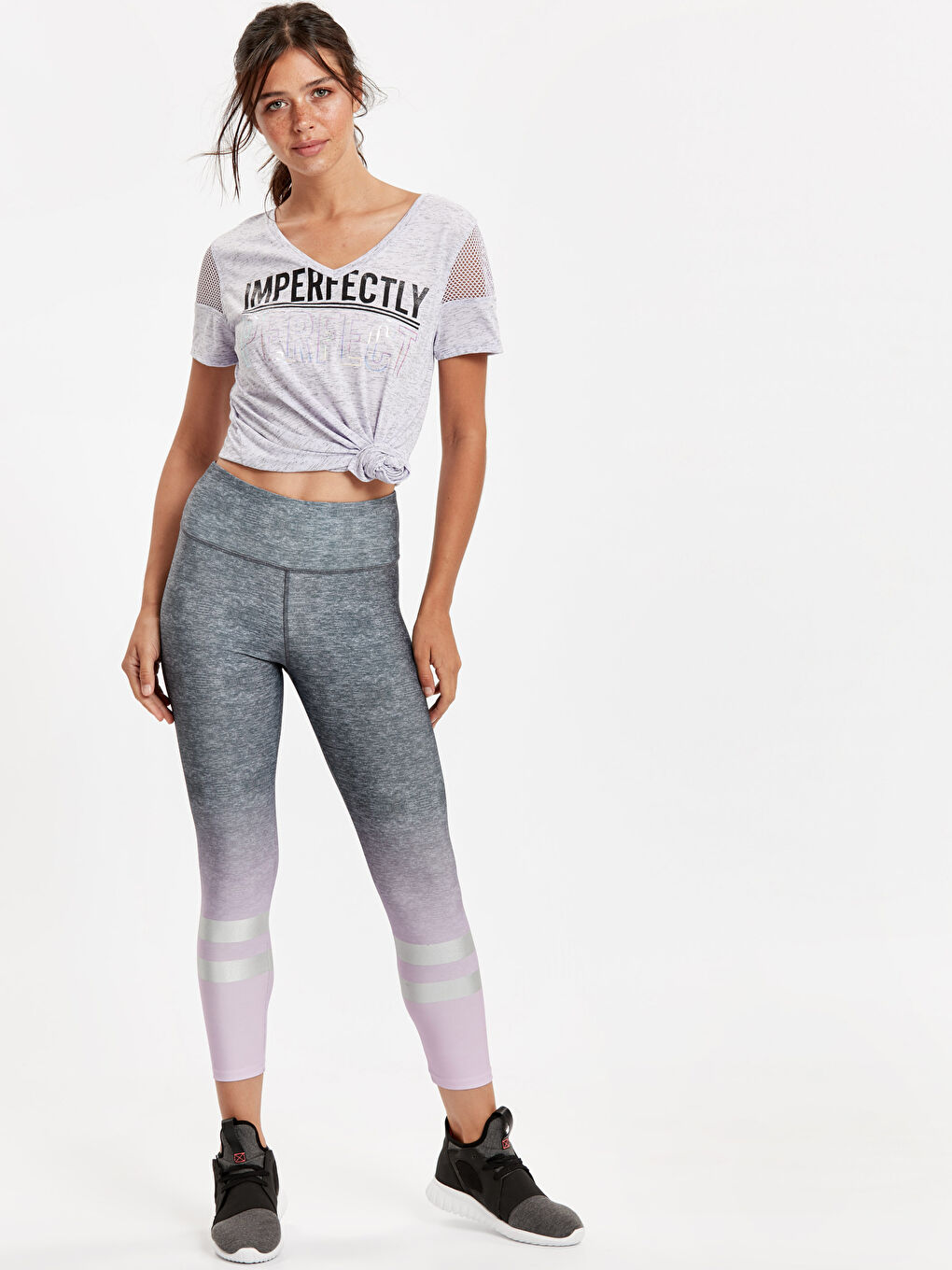 Woman PURPLE Sports Leggings