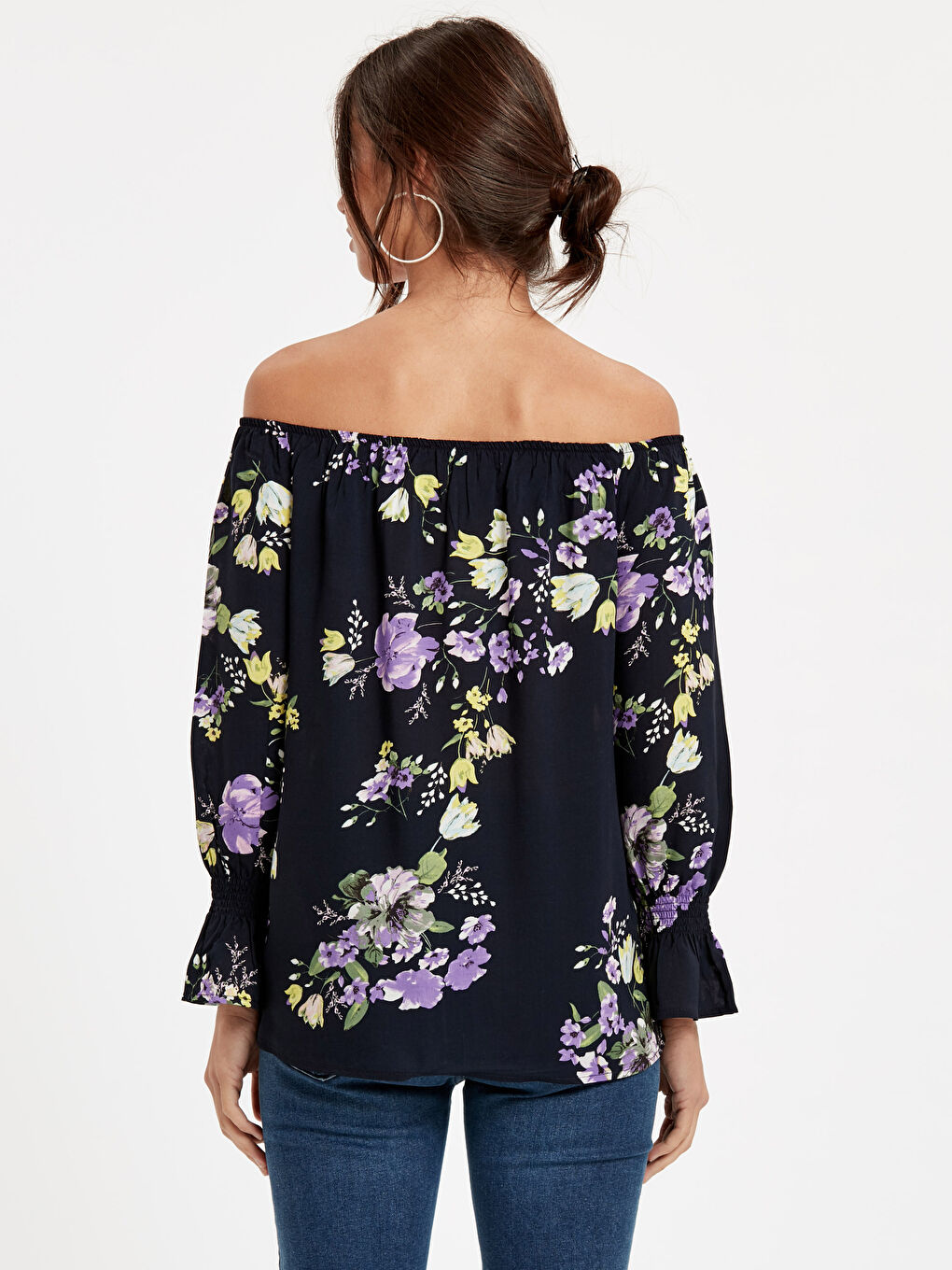 Bluză Regular Fit cu Model Floral pentru Femei-1