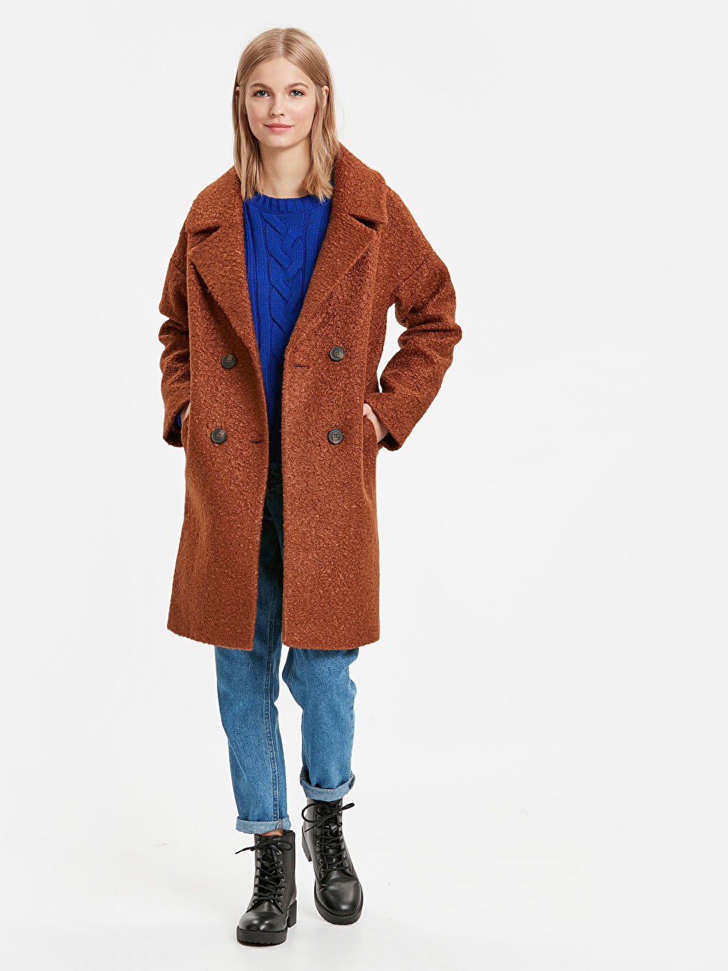 Kahverengi Kahve Kaşe Kaban-3