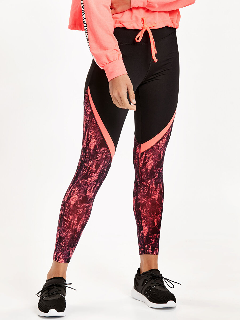 Woman CORAL Sports Leggings-1