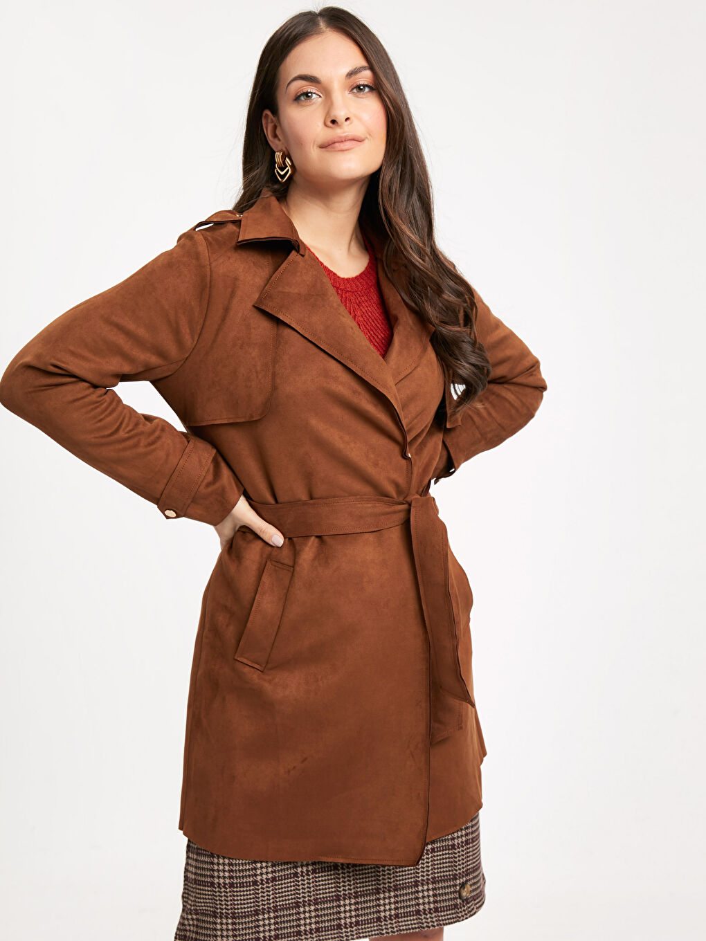 Woman BROWN Trenchcoat