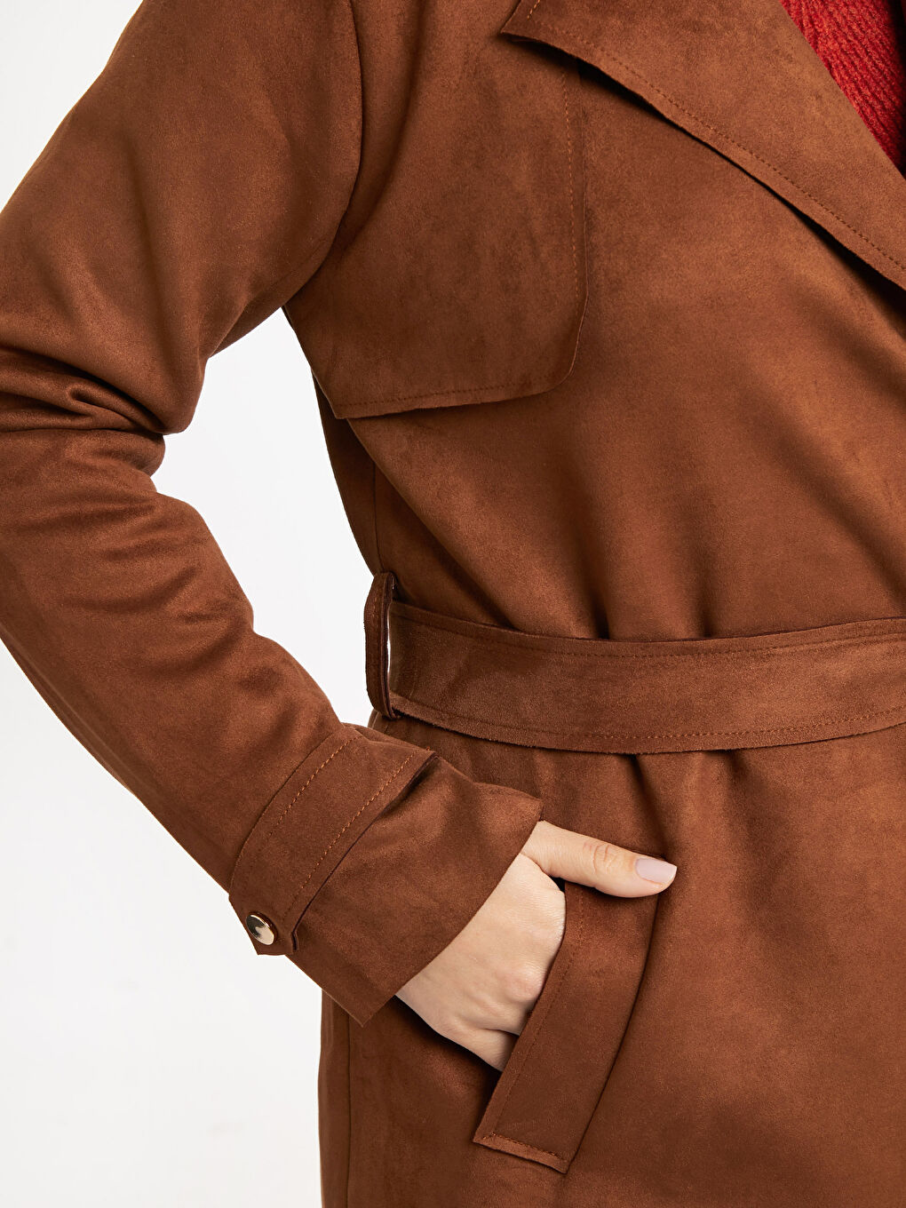 Woman BROWN Trenchcoat-4