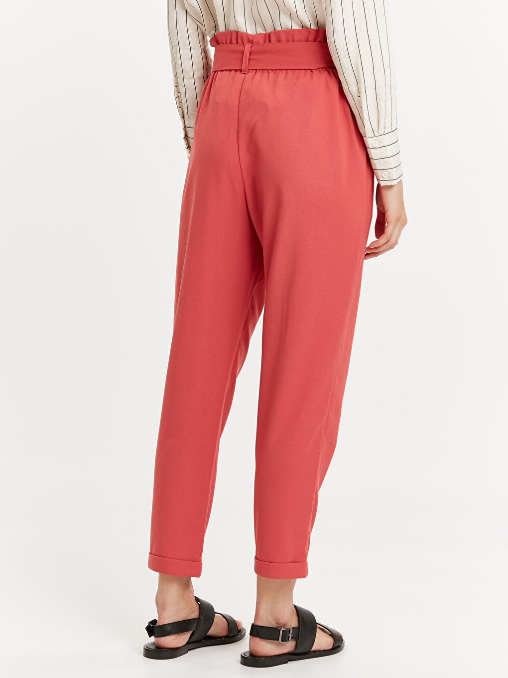 Woman ORANGE Trousers-2