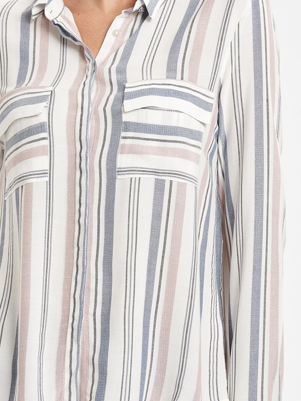 Mavi Çizgili Gömlek-3