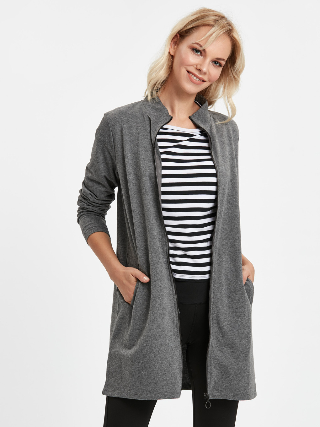 Woman Grey Cardigan