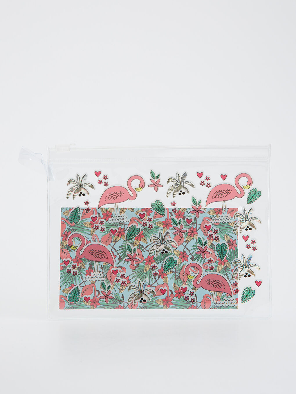 Kız Çocuk Baskılı Şeffaf Çanta ve Kırtasiye Seti