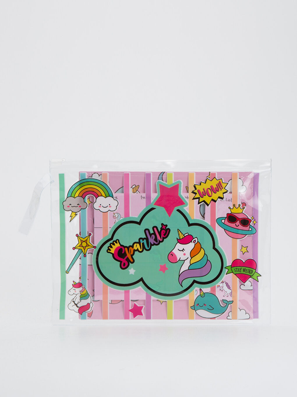 شنطة شفافة مطبوعة ومخطط أسبوعي