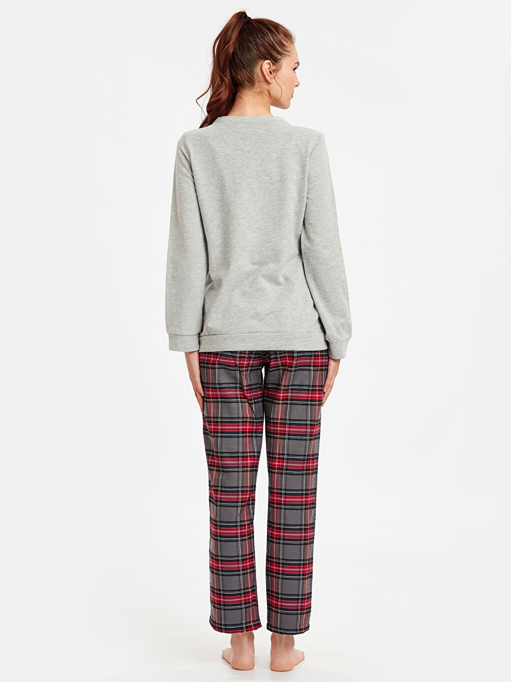 LCW DREAM Frau ROT Pyjama-Set -8WI435Z8-LPA