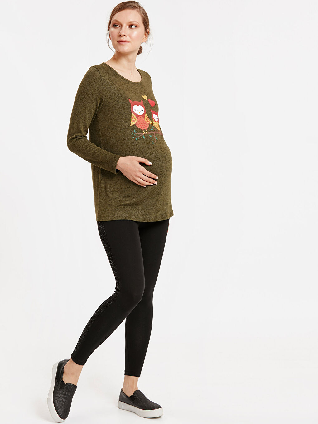 Woman KHAKI T-Shirt-2