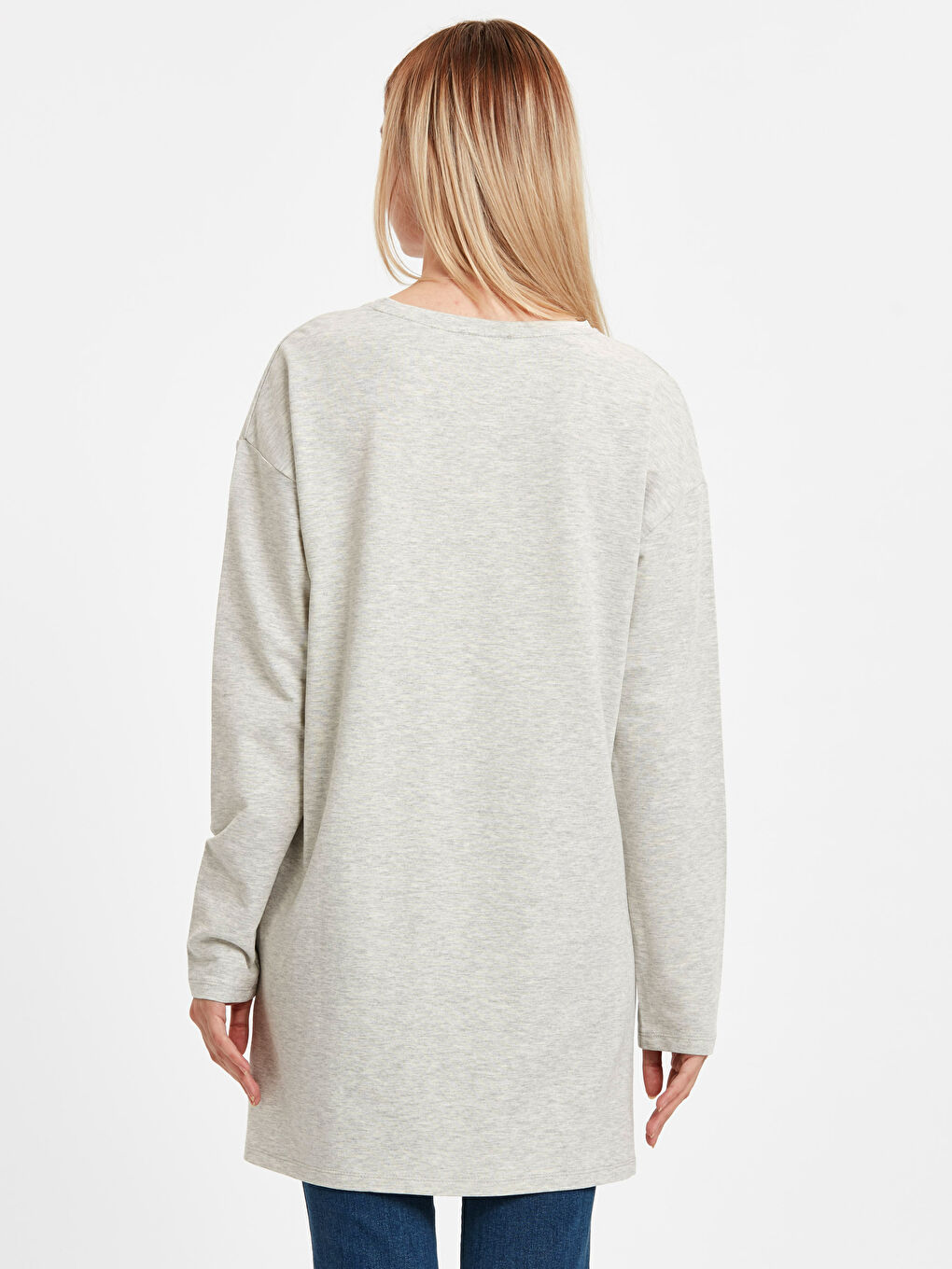 Sweat-shirt GRIS Femme-1
