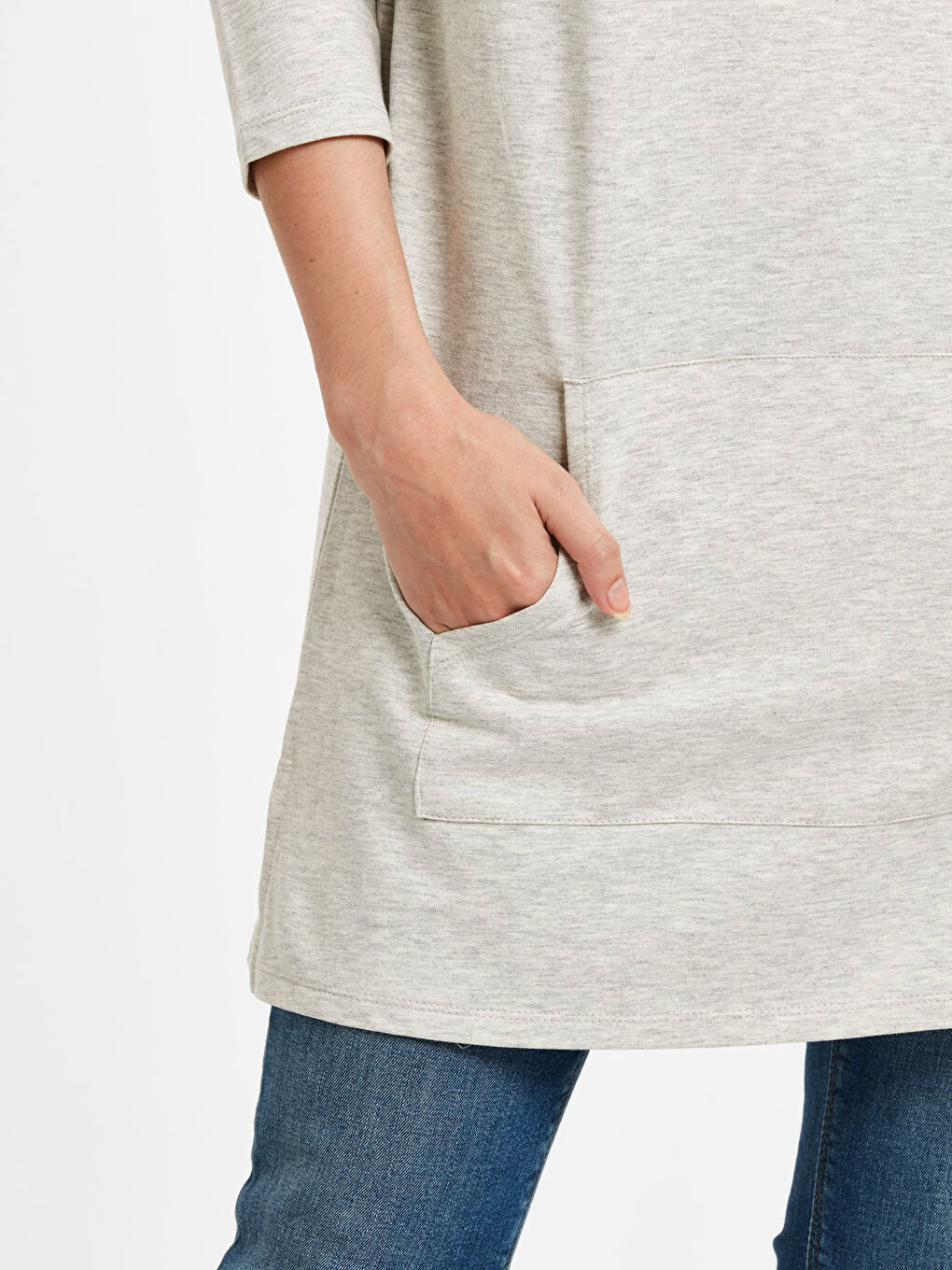 Sweat-shirt GRIS Femme-3