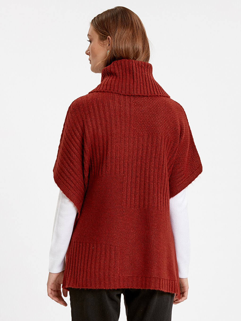 Poncho ROUGE Femme-1