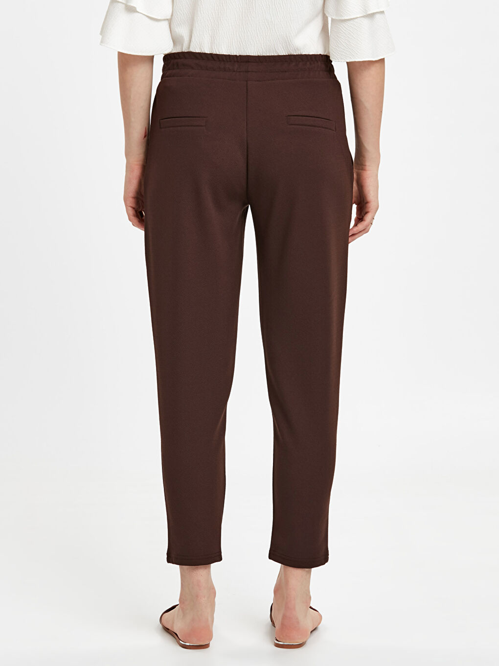 Woman BROWN Trousers-2