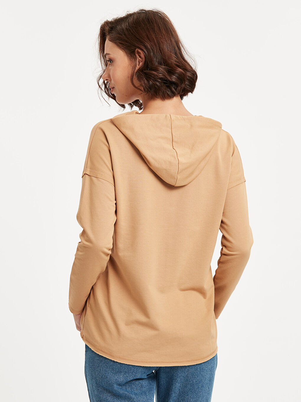 Woman BEIGE Hoodie-1