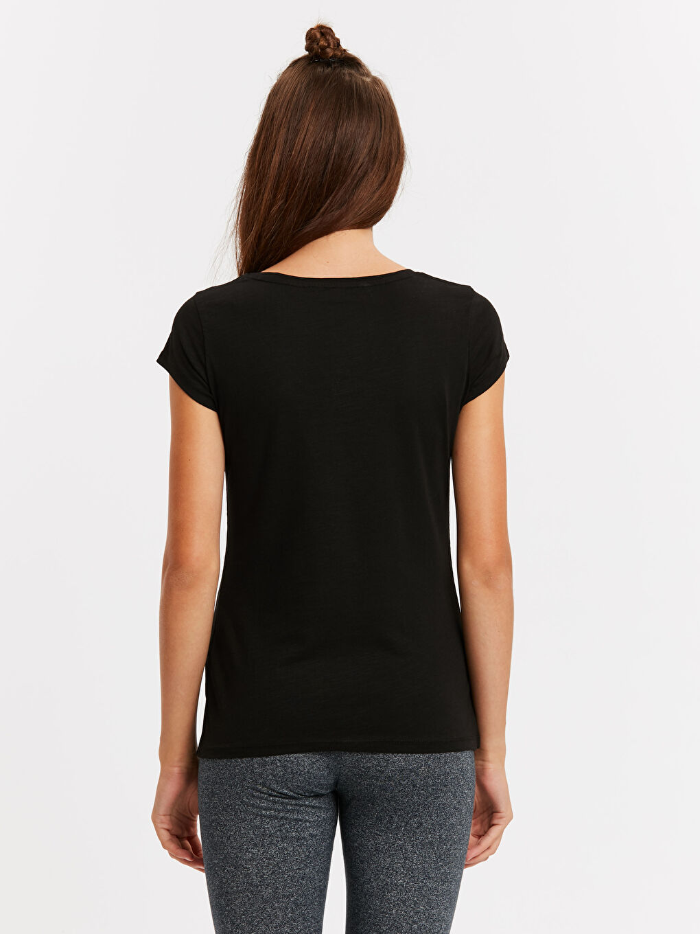 LCW Vision Frau SCHWARZ T-Shirt -8WJ206Z8-CVL