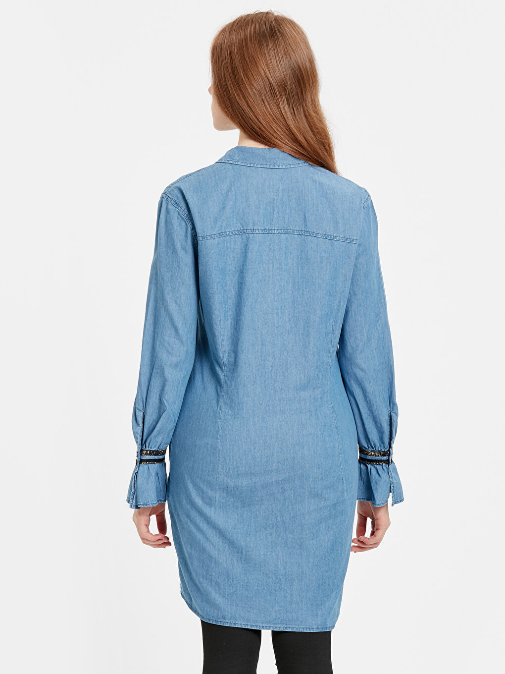 Orta İndigo Rodeo Jean Ceket-1