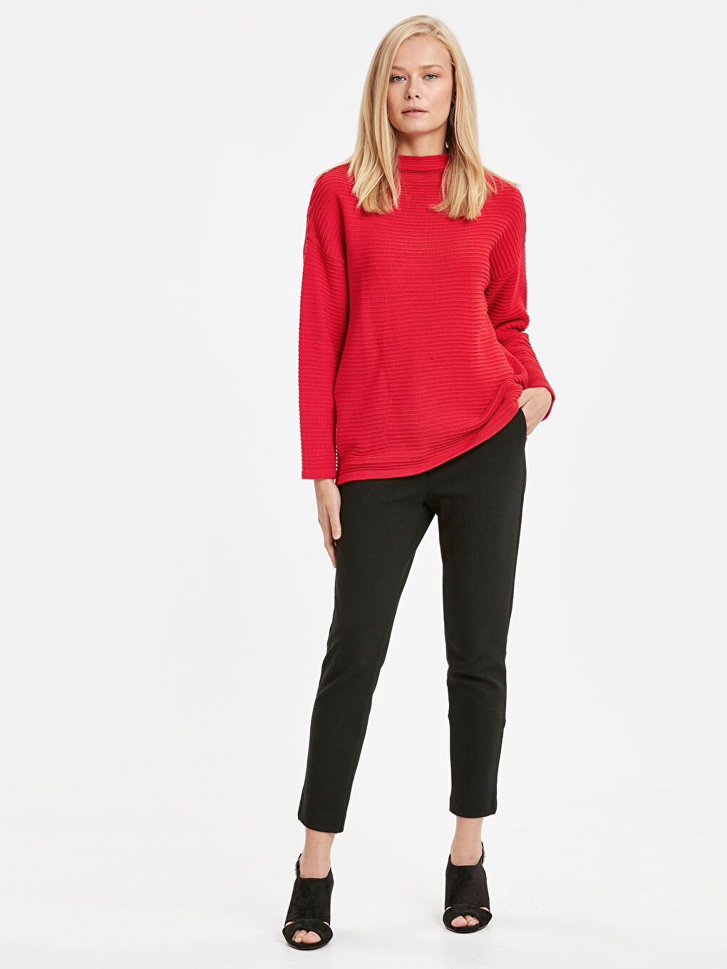 Pull-over ROUGE Femme-2