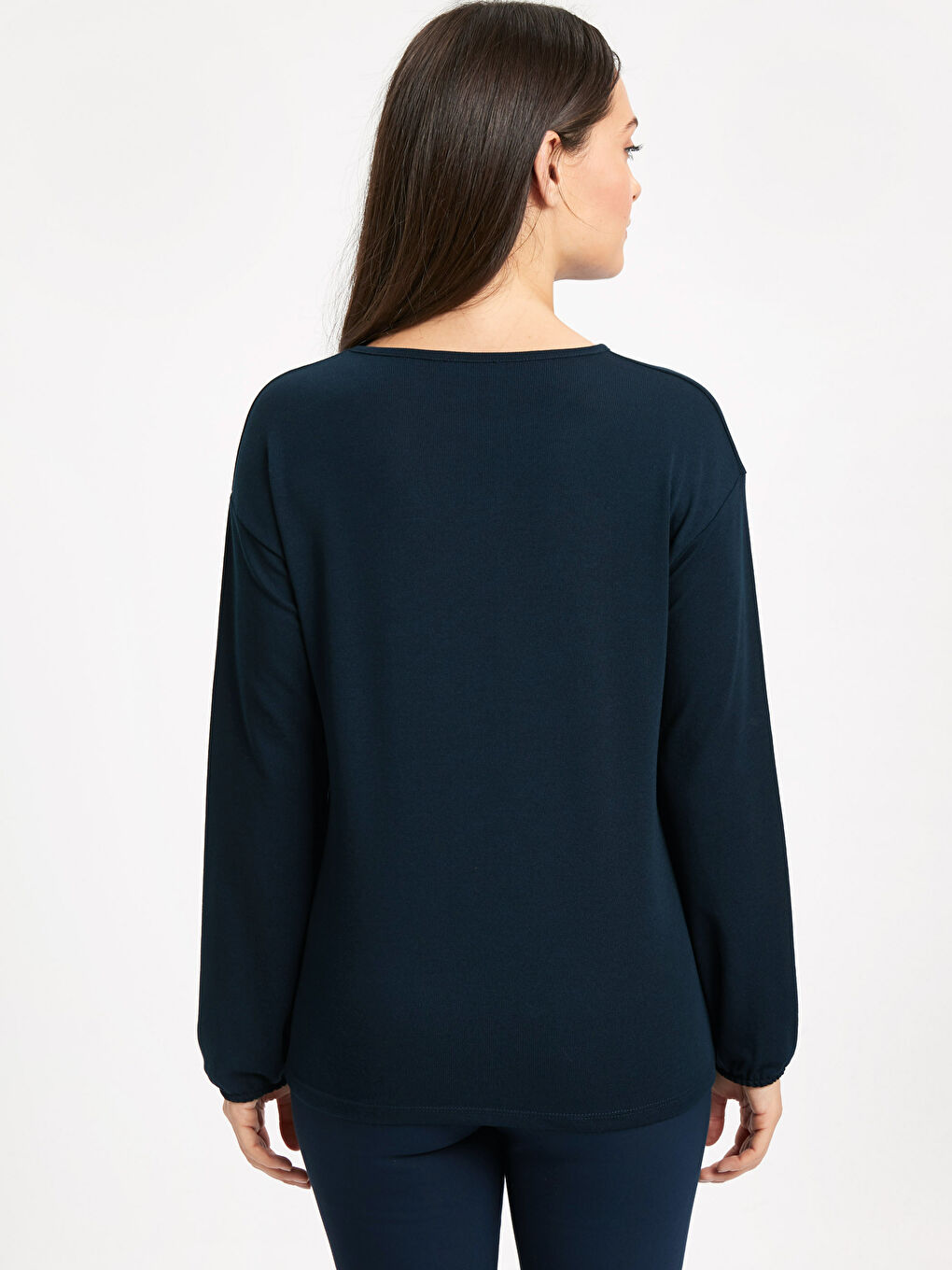 Woman NAVY T-Shirt-1