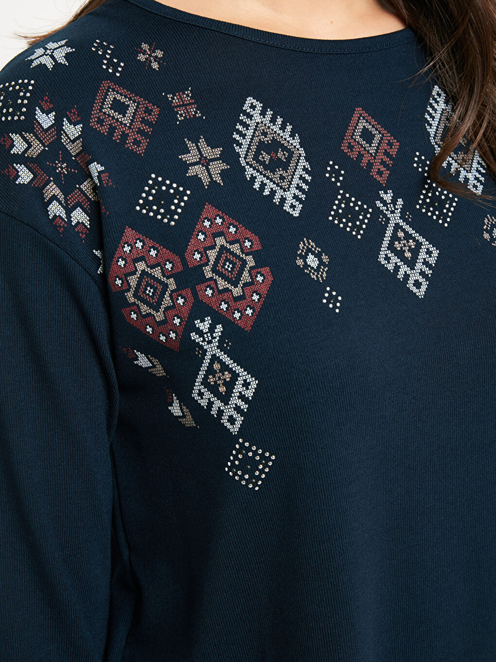 Woman NAVY T-Shirt-3