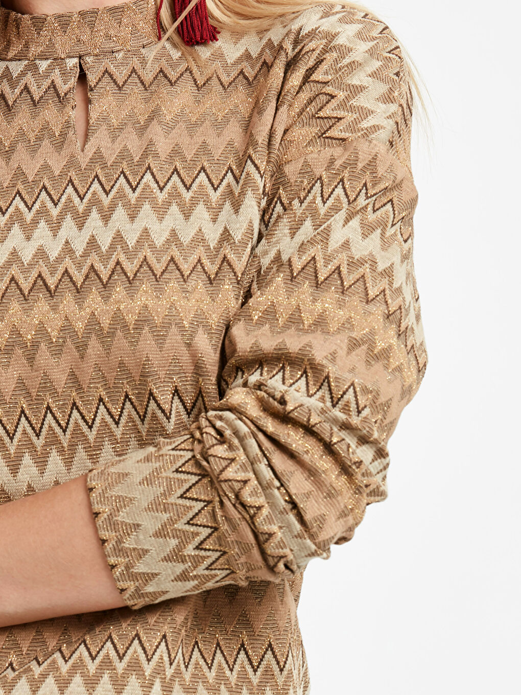 Женщины Коричневый футболка-3