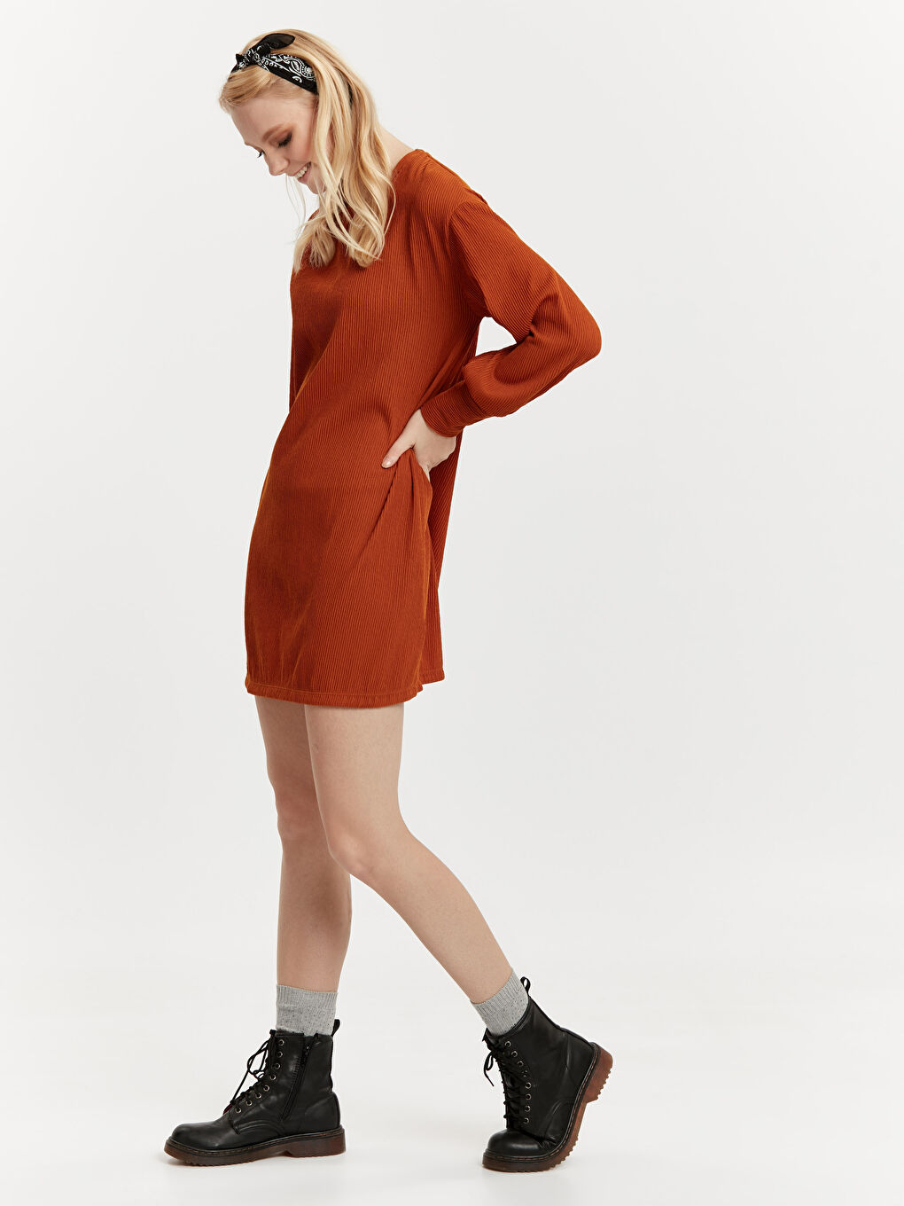 LCW Vision Frau GELB Kleid -8WJ961Z8-DAE