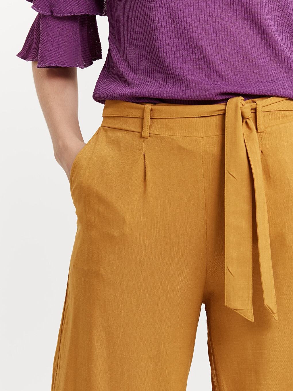 Woman YELLOW Trousers-3