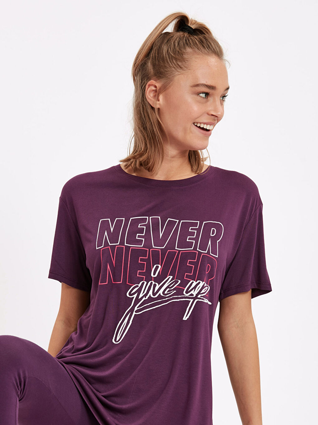 Woman PURPLE Sports T-Shirt