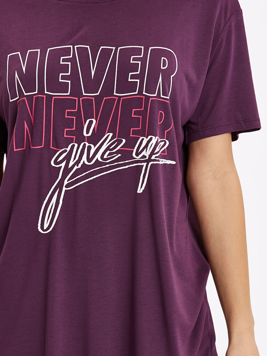 Woman PURPLE Sports T-Shirt-3