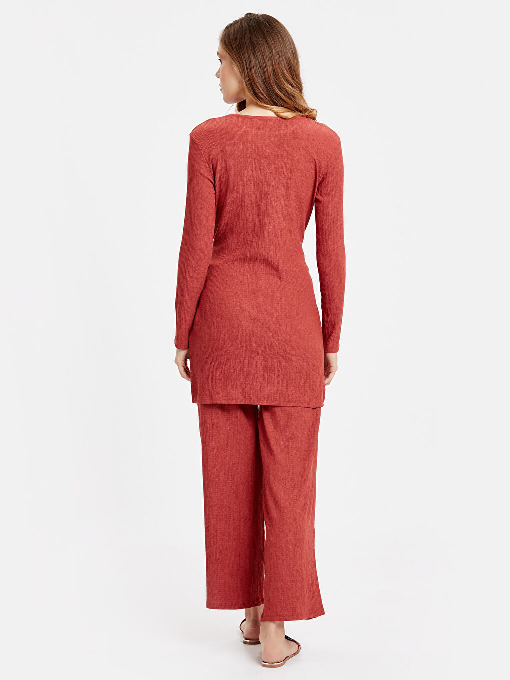 طقم تونيك وبنطلون كريب-1