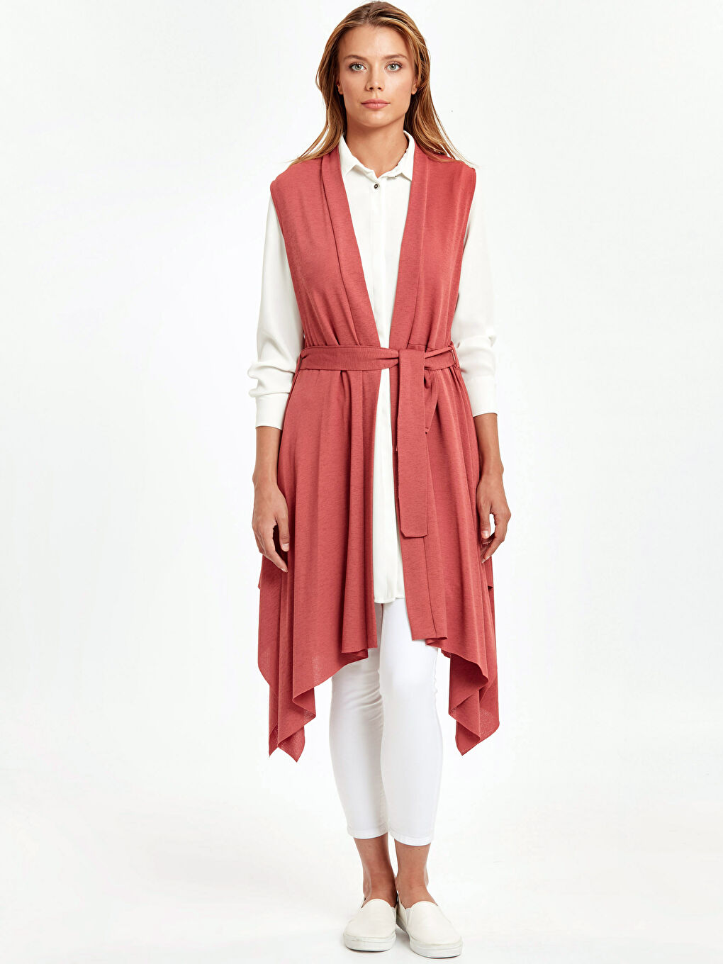 Gilet ROUGE BORDEAUX Femme