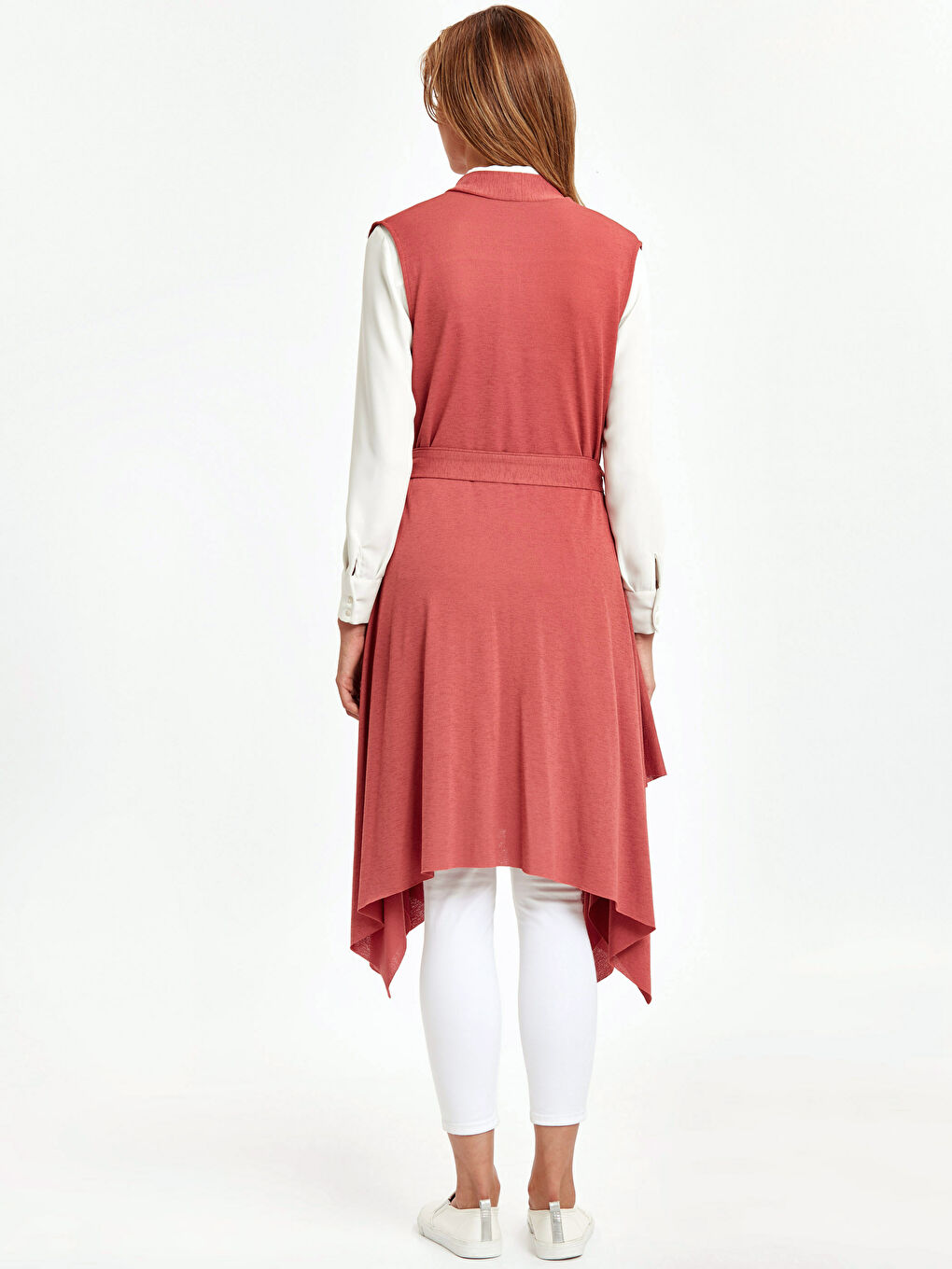 Gilet ROUGE BORDEAUX Femme-1