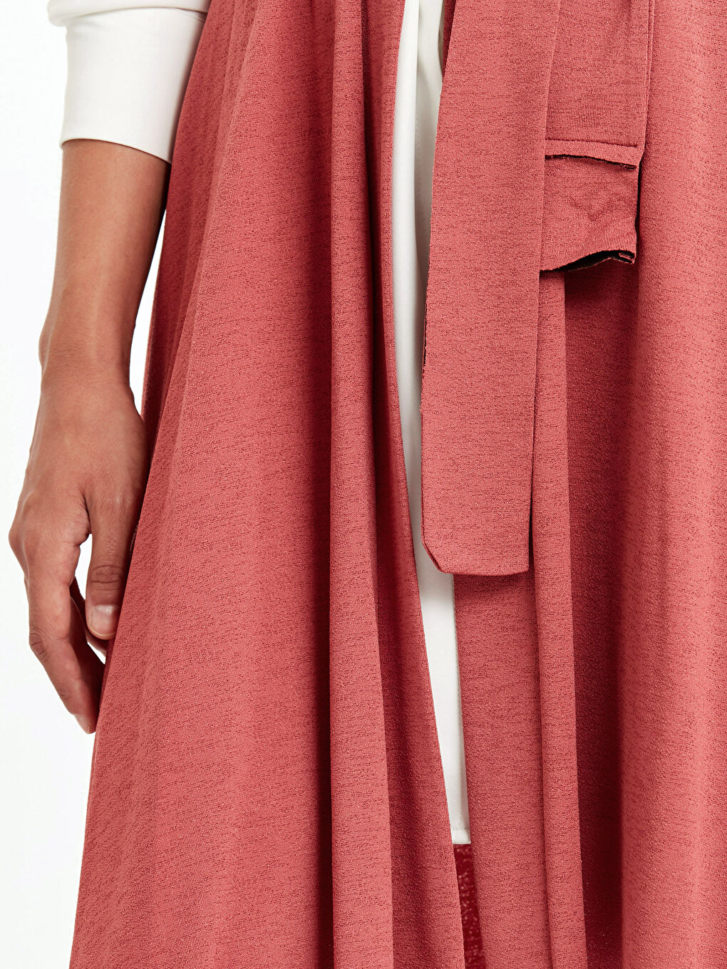 Gilet ROUGE BORDEAUX Femme-2