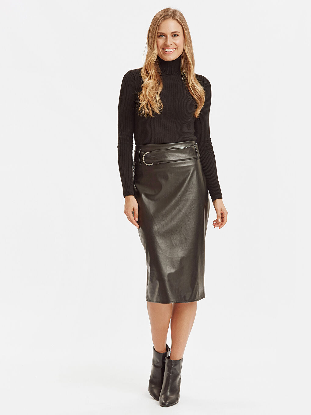 サラウーマン LCWAIKIKI Classic Slim Fit Women's Skirt -8WL610Z8-CVL - LC