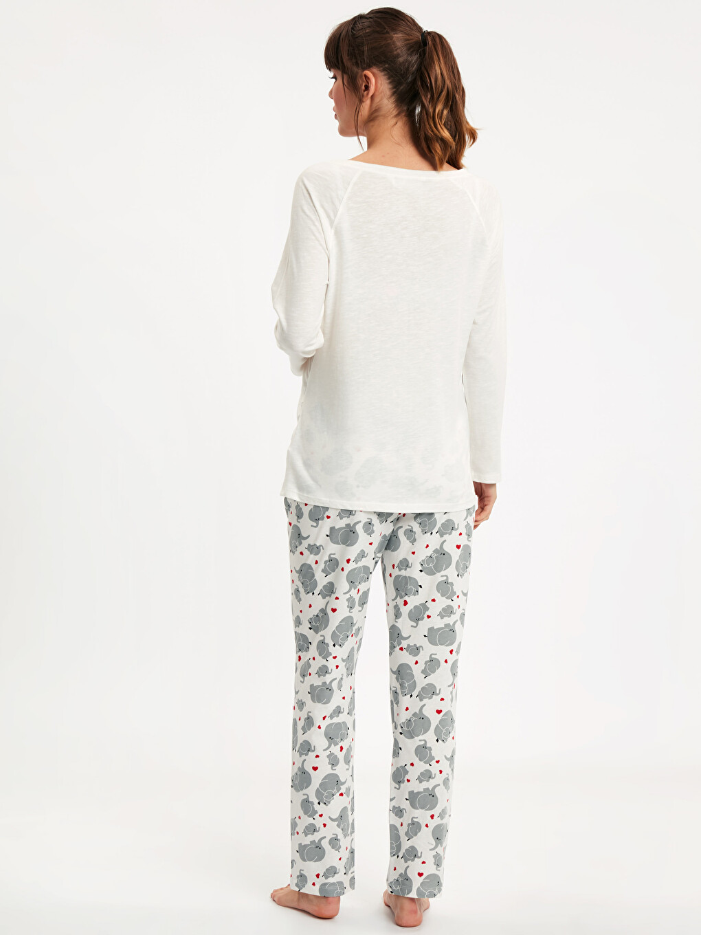 Ekru Pijama Takım-1