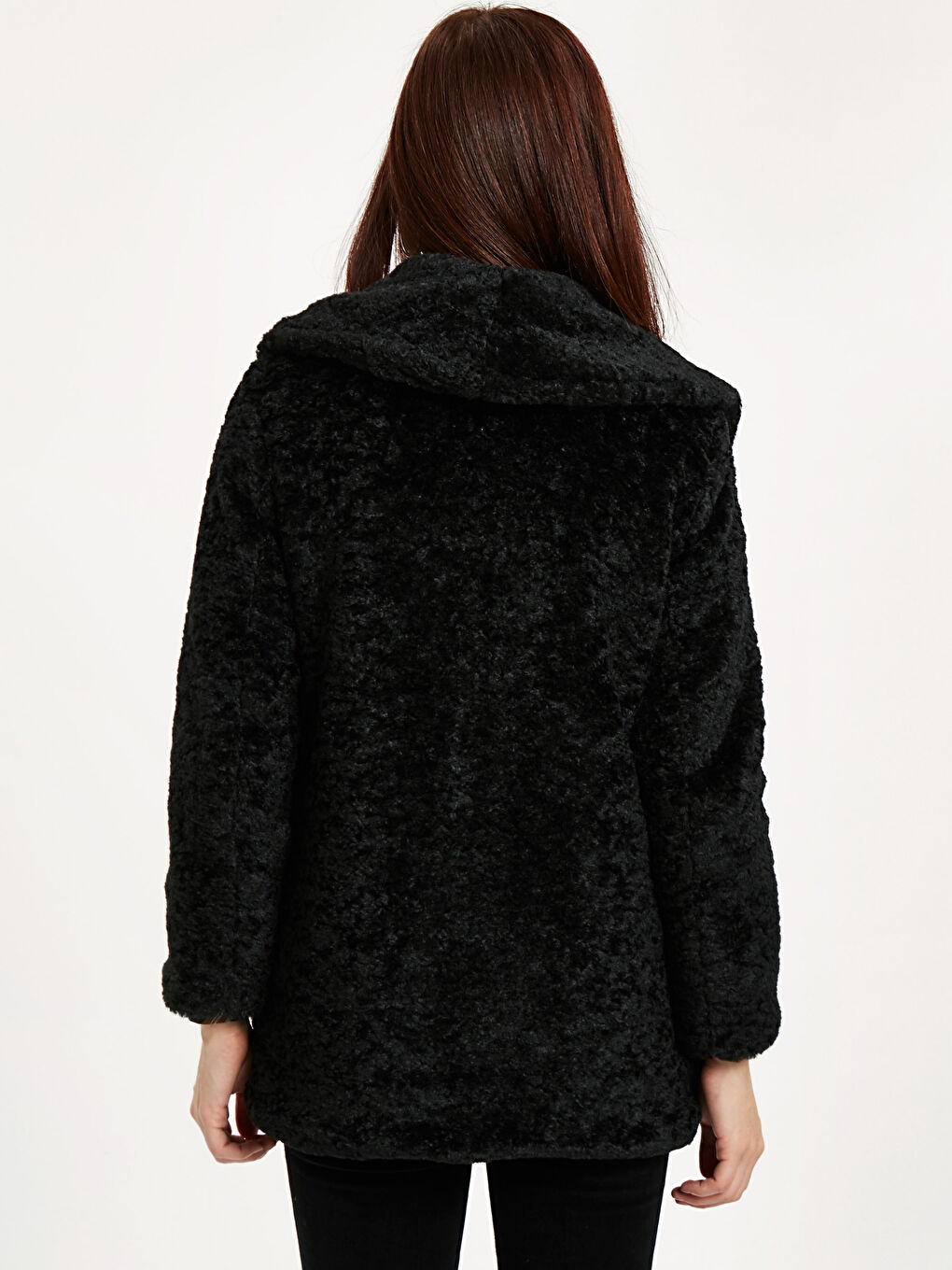 Yeni Siyah Kaşe Kaban-2