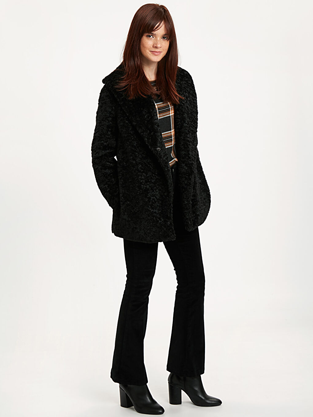 Yeni Siyah Kaşe Kaban-3