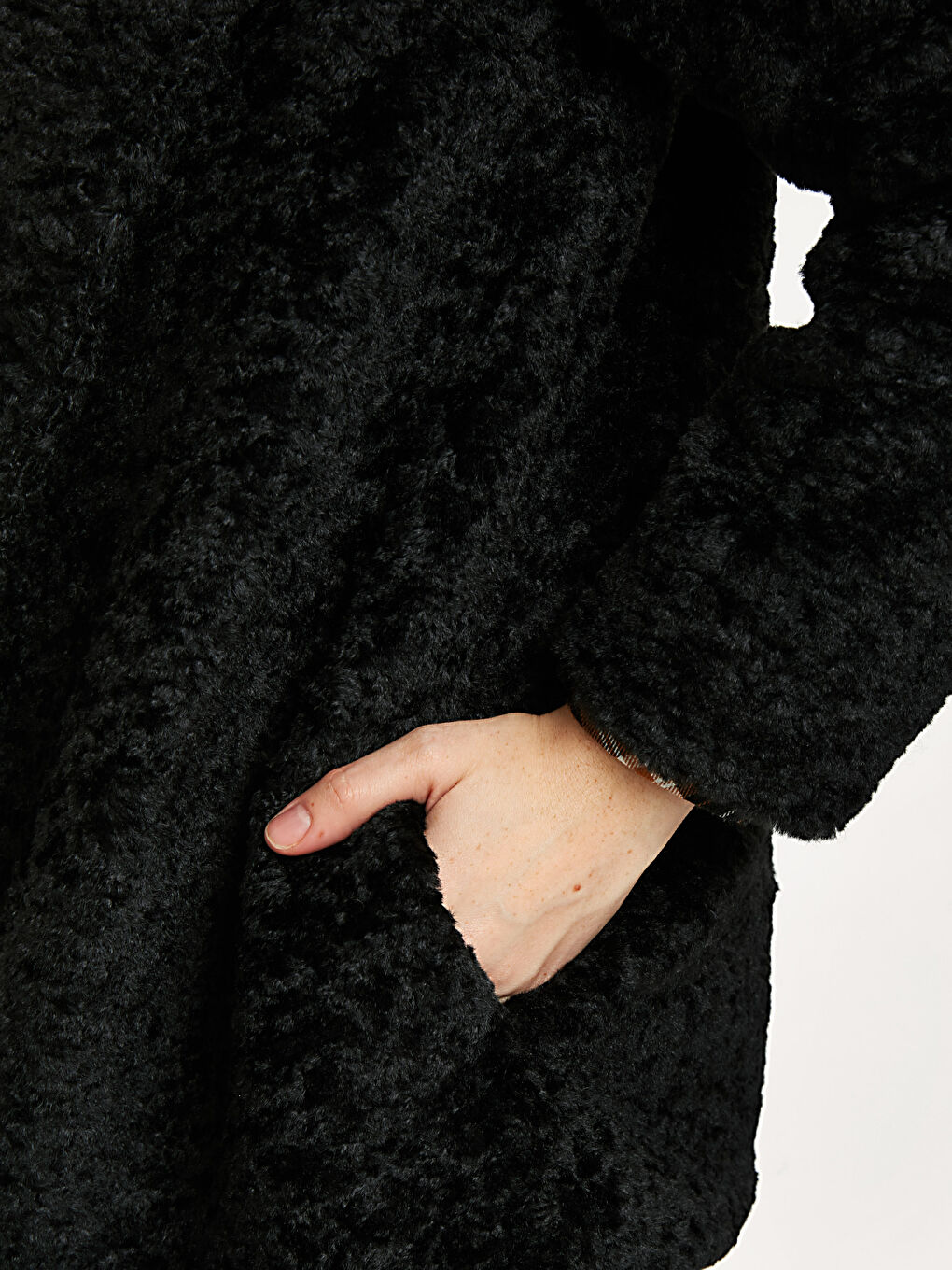 Yeni Siyah Kaşe Kaban-4