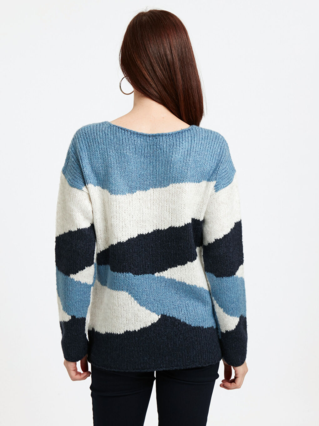 Woman BLUE Sweater-1