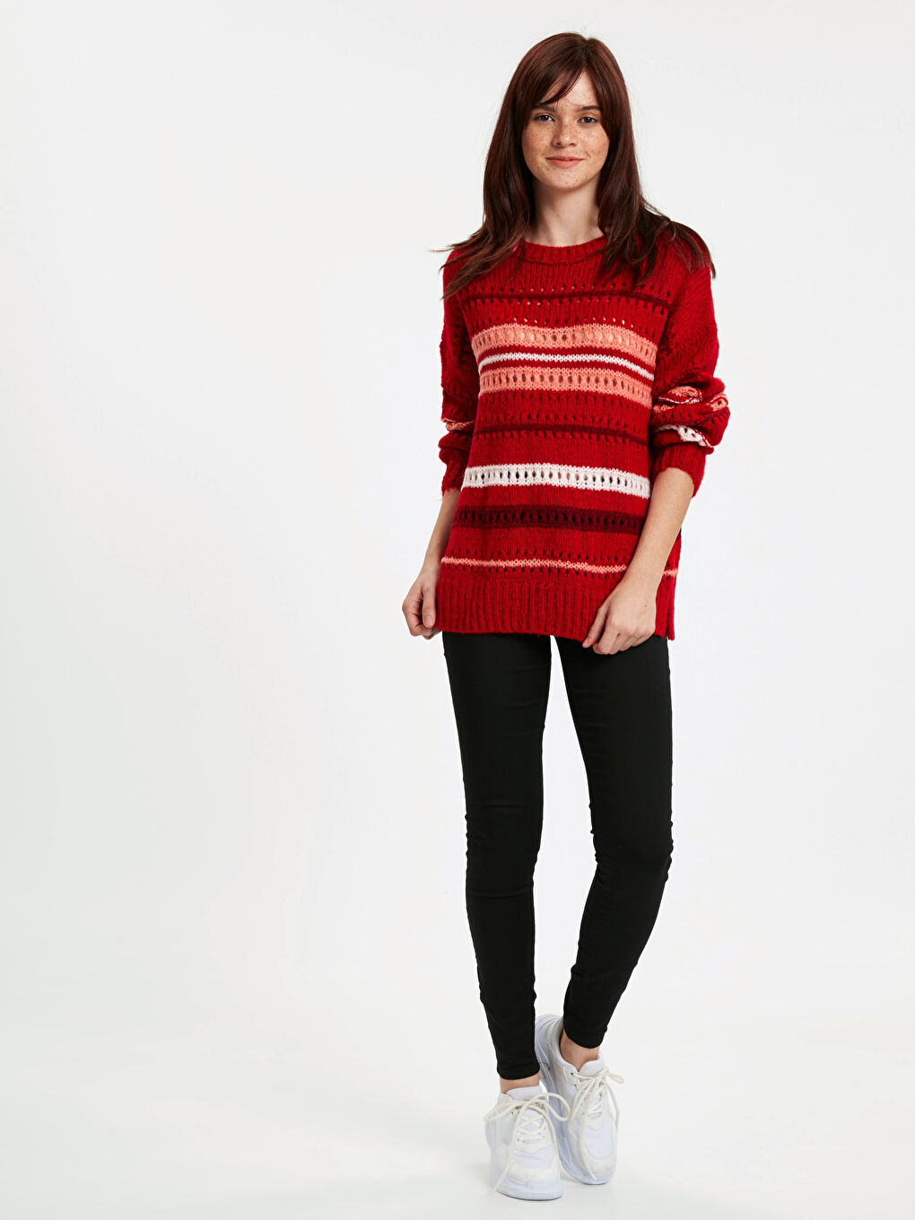LCW Vision Woman RED Sweater -8WM103Z8-HJR