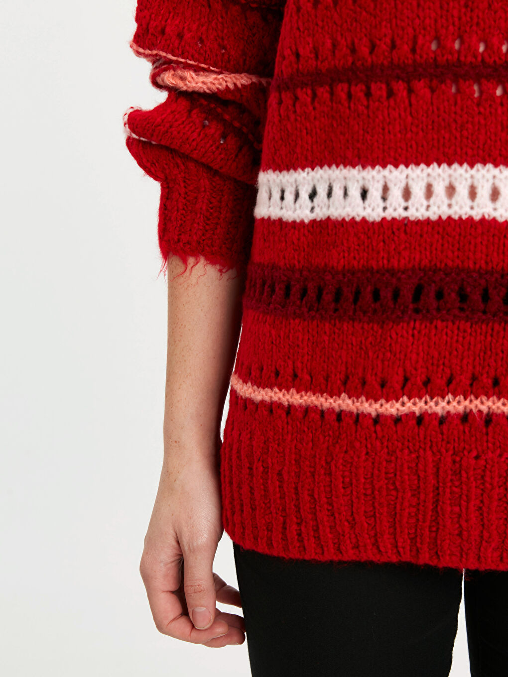 LCW Vision Woman RED Sweater -8WM103Z8-HJR