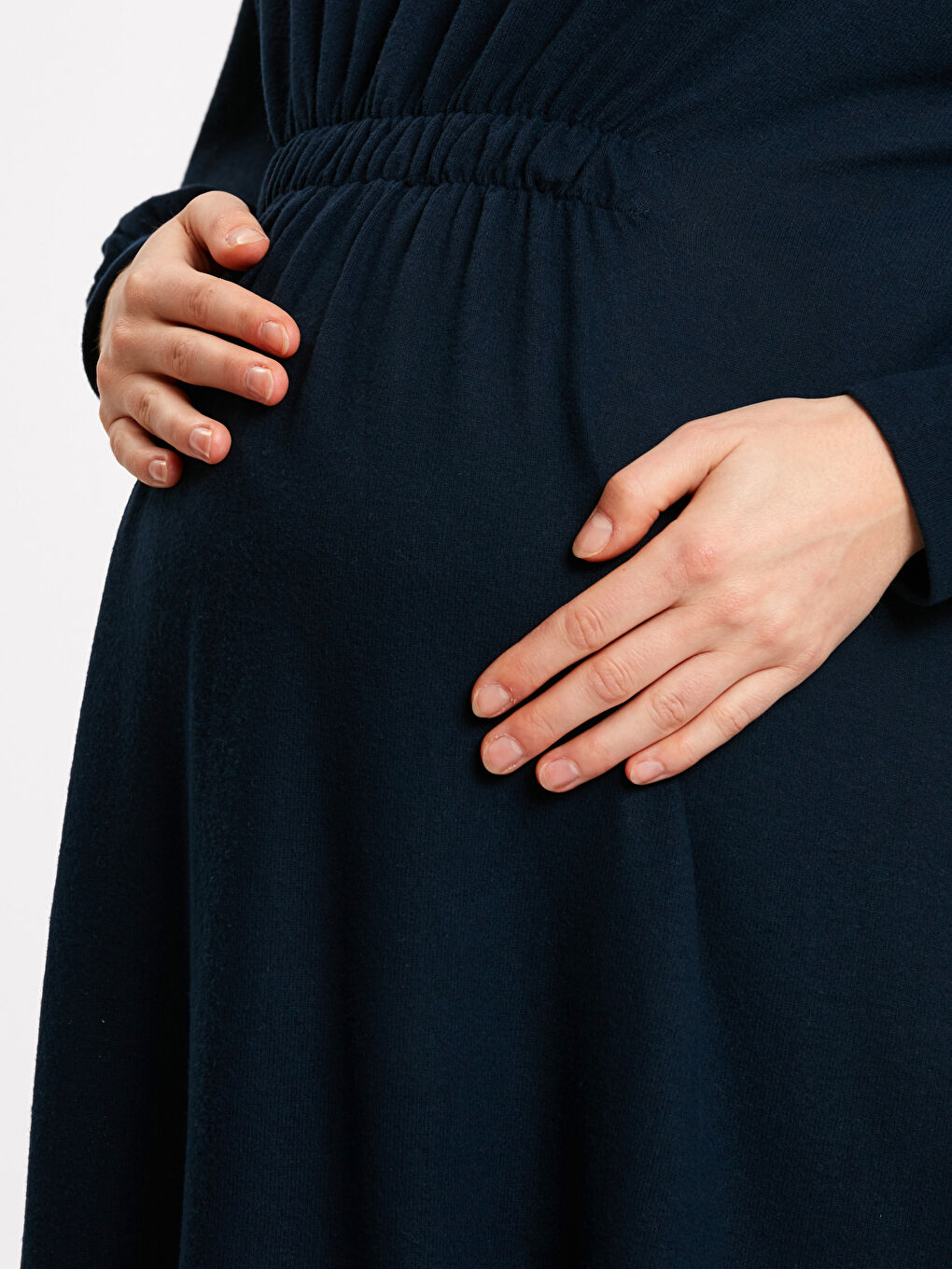 Платье Женское Хлопковое Трикотажное С V-Образным Вырезом-2